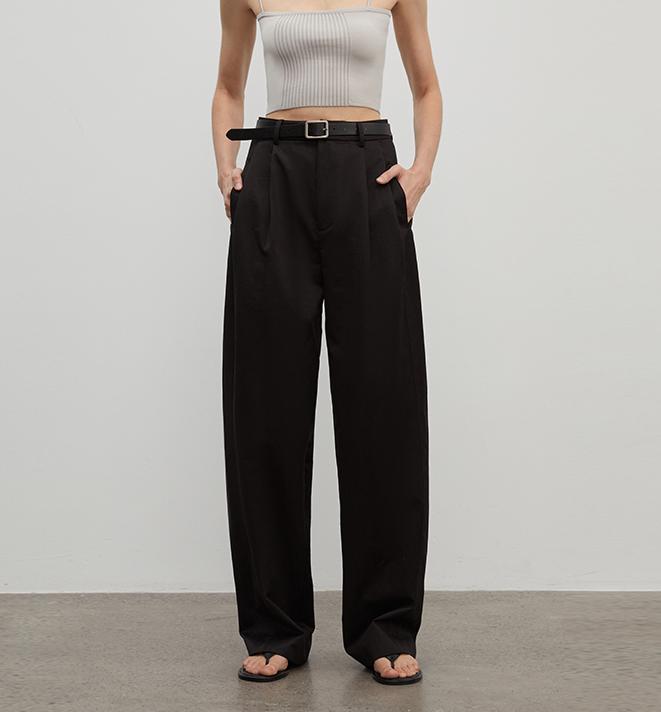 Pantaloni eleganti a pieghe - donna